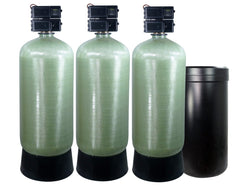 Fleck 3900 3" Triplex Commercial Metered Water Softener - US Water Systems