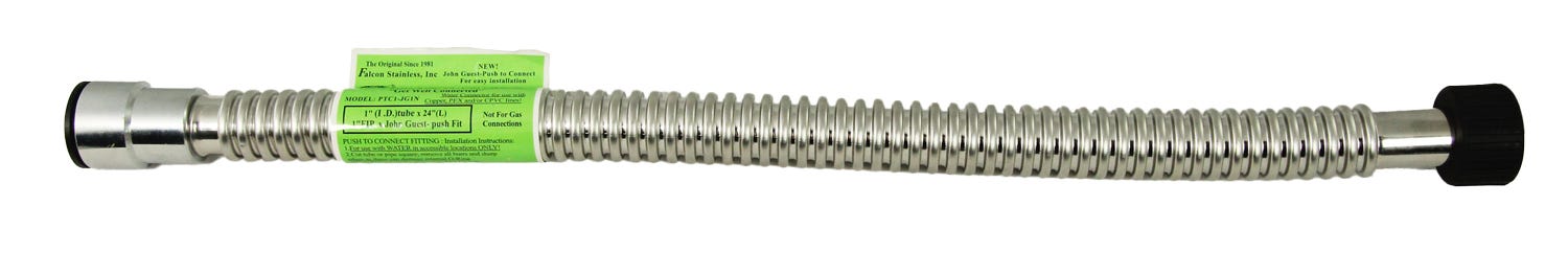 1 Inch FIP X 1 Inch Quick Connect Flex Connector - 18 Inches - US Water Systems