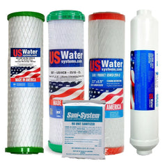 US Water PurEdge4 Four-Stage Drinking Water Purification System Filter Pack