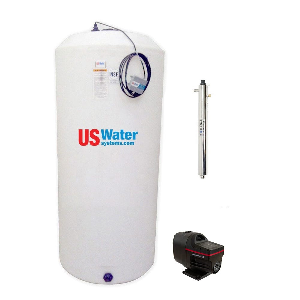 Atmospheric Deluxe Tank Package with Pump & UV Disinfection