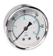 Axeon Back Mount 0 - 1000 PSI SS 2.5" Pressure Gauge | 201360 - US Water Systems