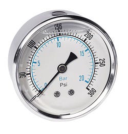 204165 Axeon Back Mount 0-100 2.5" Pressure Gauge | uswatersystems.com