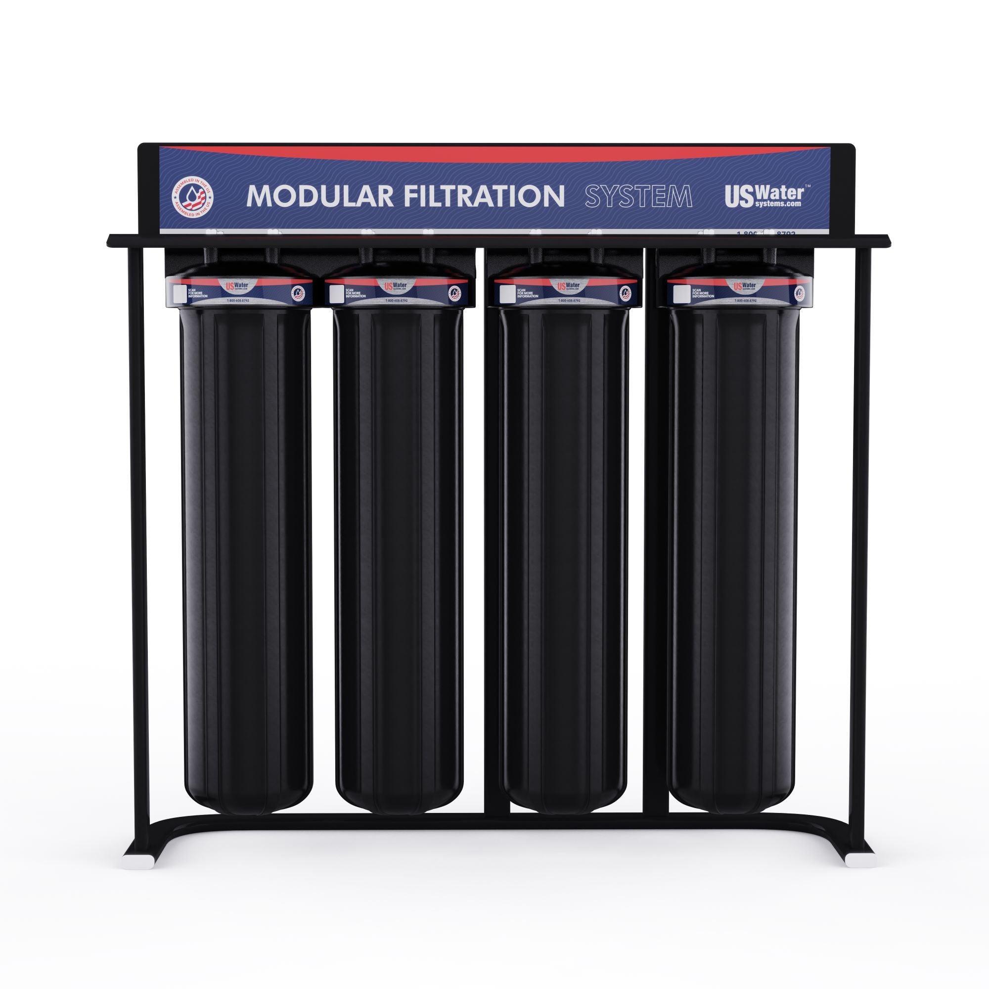 Magna 4.5 x 20 Quad Floor Mount High Flow Filter System - US Water Systems