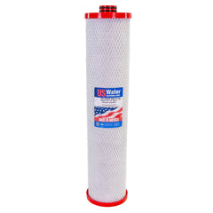 US Water 4.5 x 20 Chloramine Carbon Block Filter Double O - Ring Seal | USWCB - 4520 - CL - OR - US Water Systems