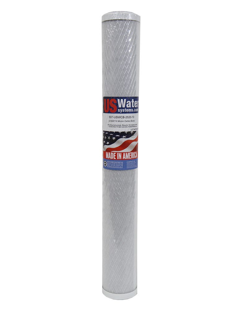 US Water 2.5 x 20 Carbon Block Filter | USWCB - 2520 - 10 - US Water Systems