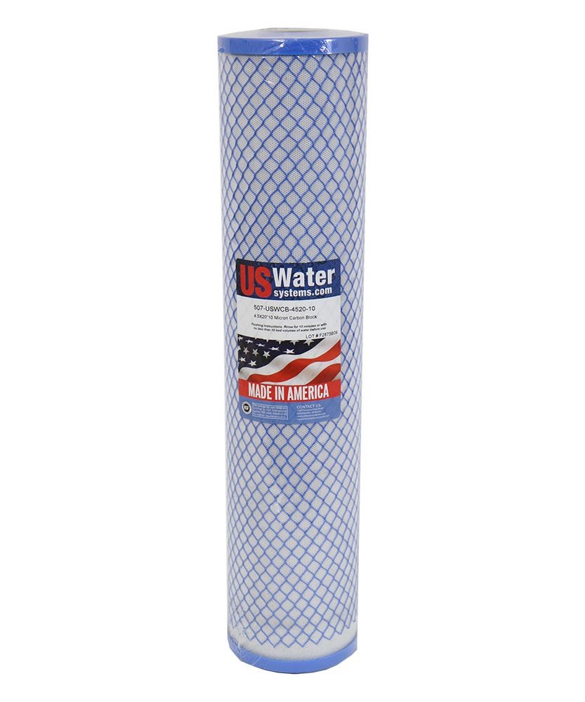 US Water 4.5 x 20 Carbon Block Filter | USWCB - 4520 - 10 - US Water Systems