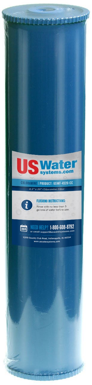 US Water Chloramine Removal Cartridge 4.5" x 20" | USWF-4520-CC