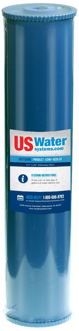 US Water Big Blue Softening Resin Cartridge 4.5" x 20" | USWF - 4520 - SF - US Water Systems
