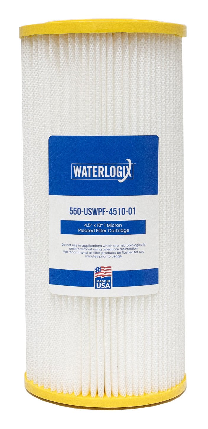 US Water 4.5" x 9.75" Pleated Filter Cartridge 1 Micron - US Water Systems