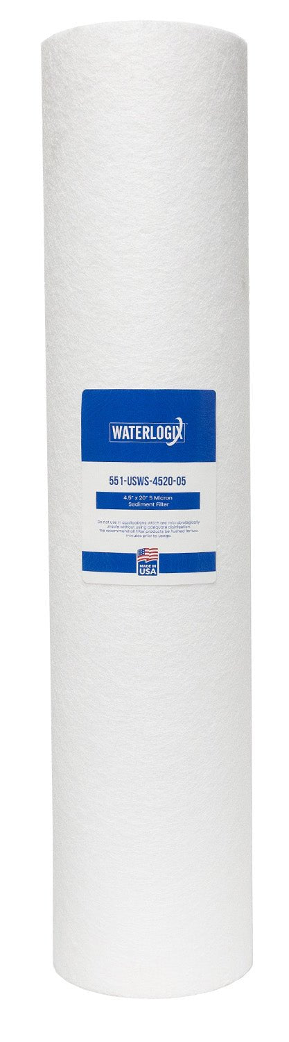 US Water Systems Spun Poly Sediment Filter 4.5" x 20" 5 Micron - US Water Systems