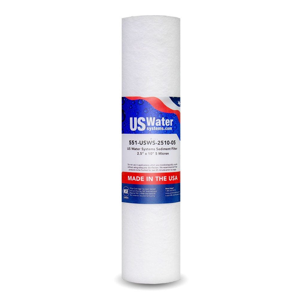 US Water Systems Spun Poly Sediment Filter 2.5" x 10" 5 Micron - US Water Systems