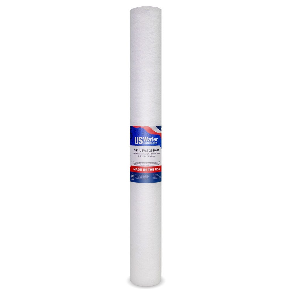 US Water Systems Spun Poly Sediment Filter 2.5" x 20" 1 Micron - US Water Systems