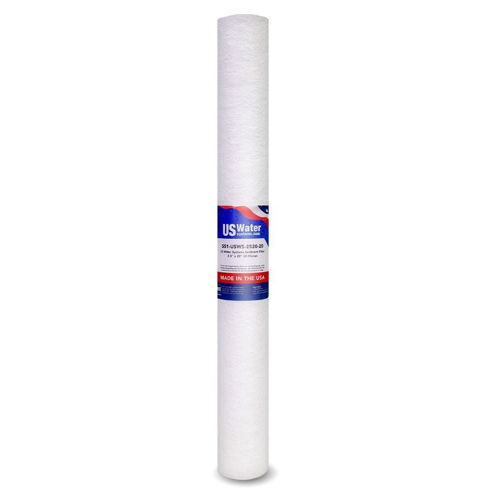 US Water Systems Spun Poly Sediment Filter 2.5" x 20" 20 Micron - US Water Systems