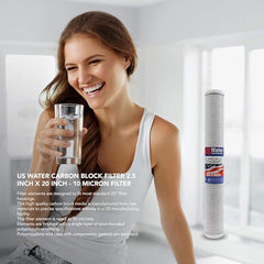 US Water 2.5 x 20 Carbon Block Filter | USWCB - 2520 - 10 - US Water Systems