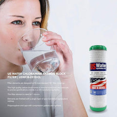 US Water Chloramine Carbon Block Filter | USWCB - 2510 - CL - US Water Systems
