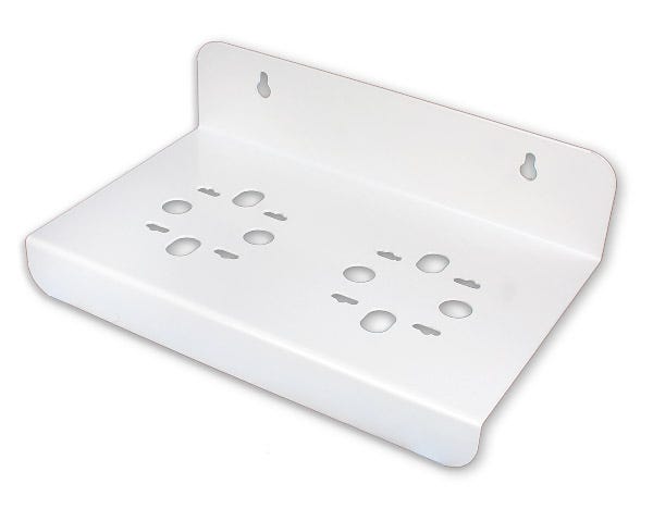 White Double Mounting Bracket For Commercial Filter Housings 10" & 20" - US Water Systems