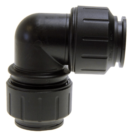 Black John Guest 1" Union Elbow - PEI0336E - US Water Systems