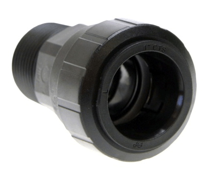 Black John Guest 3/4" Male Connector - PEI012826E - US Water Systems