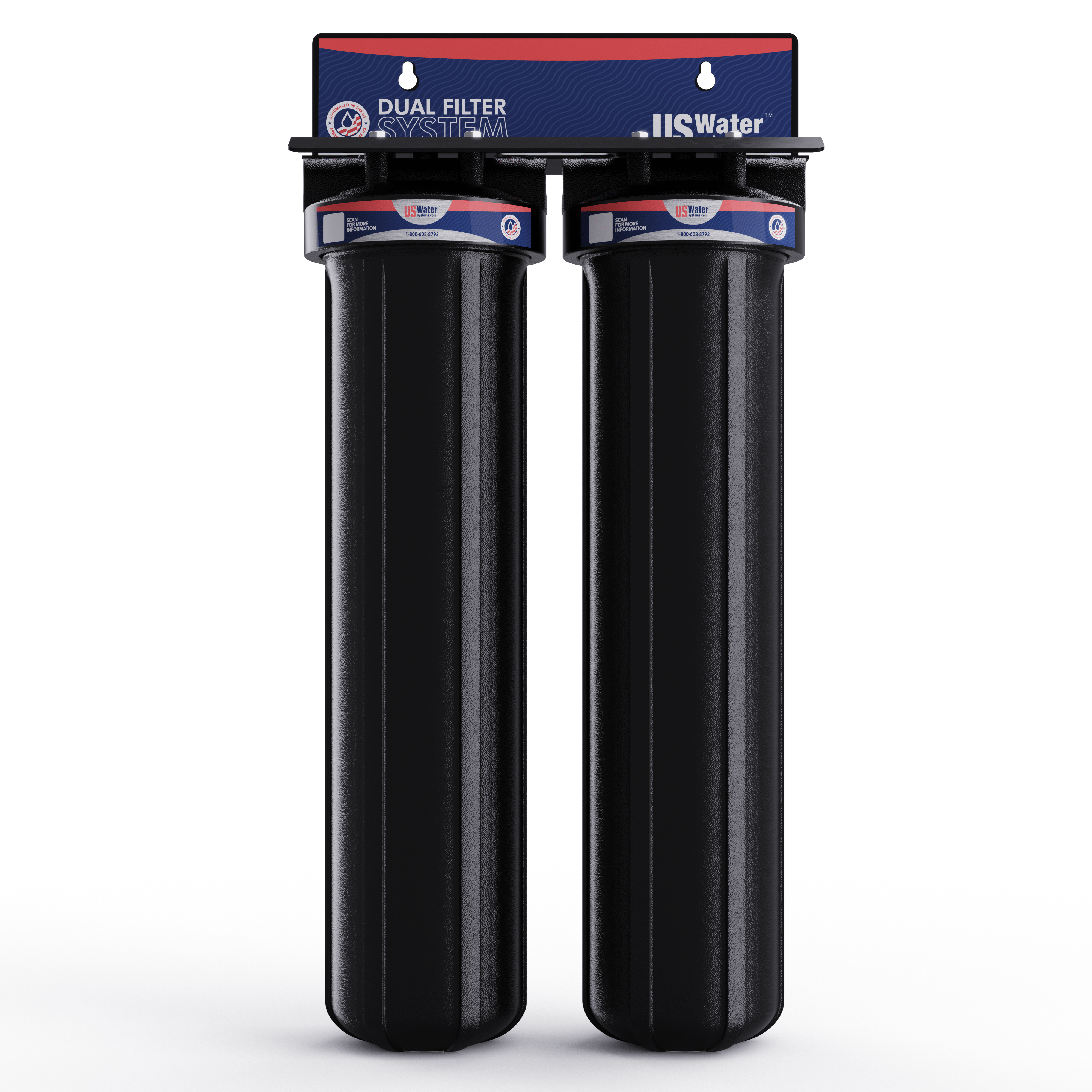 US Water DI System With Dual 4.5" x 20" DI Filters - 1.4 GPM - US Water Systems
