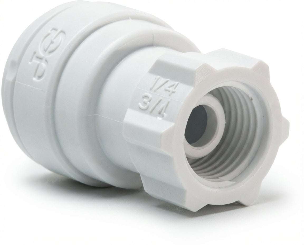 John Guest 3/8" Quick Connect x 7/16 UNS Faucet Connector Fitting - US Water Systems