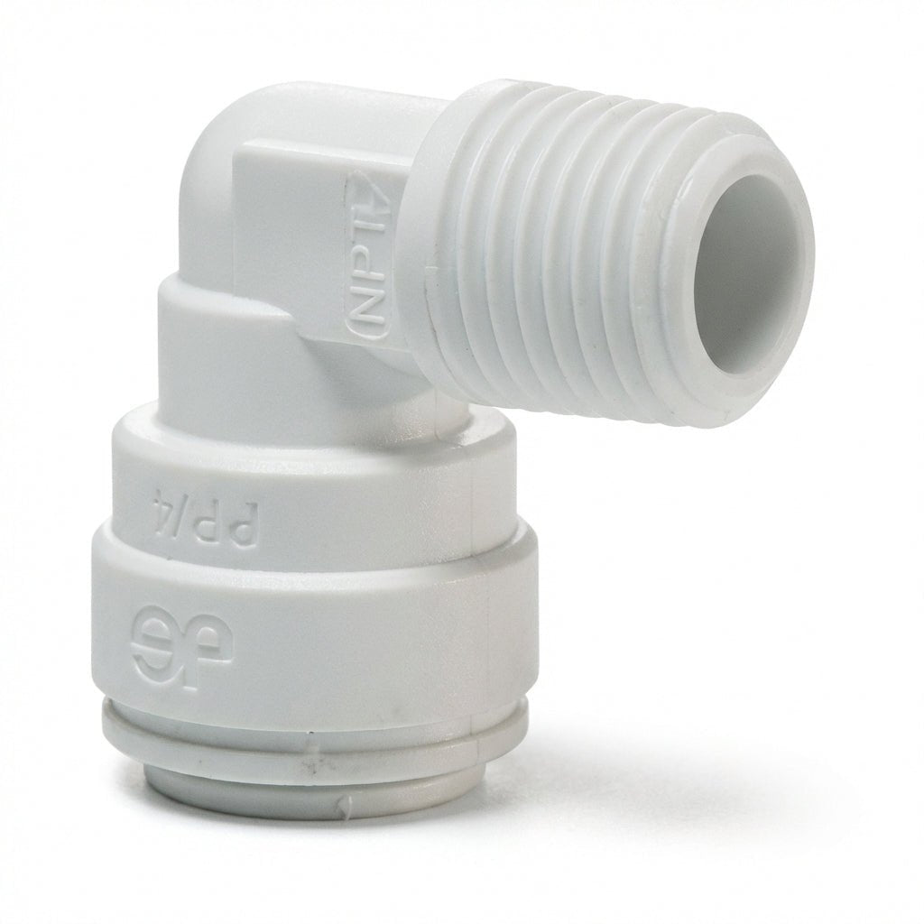 3/8" x 3/8" MPT John Guest Quick Connect Ell - US Water Systems