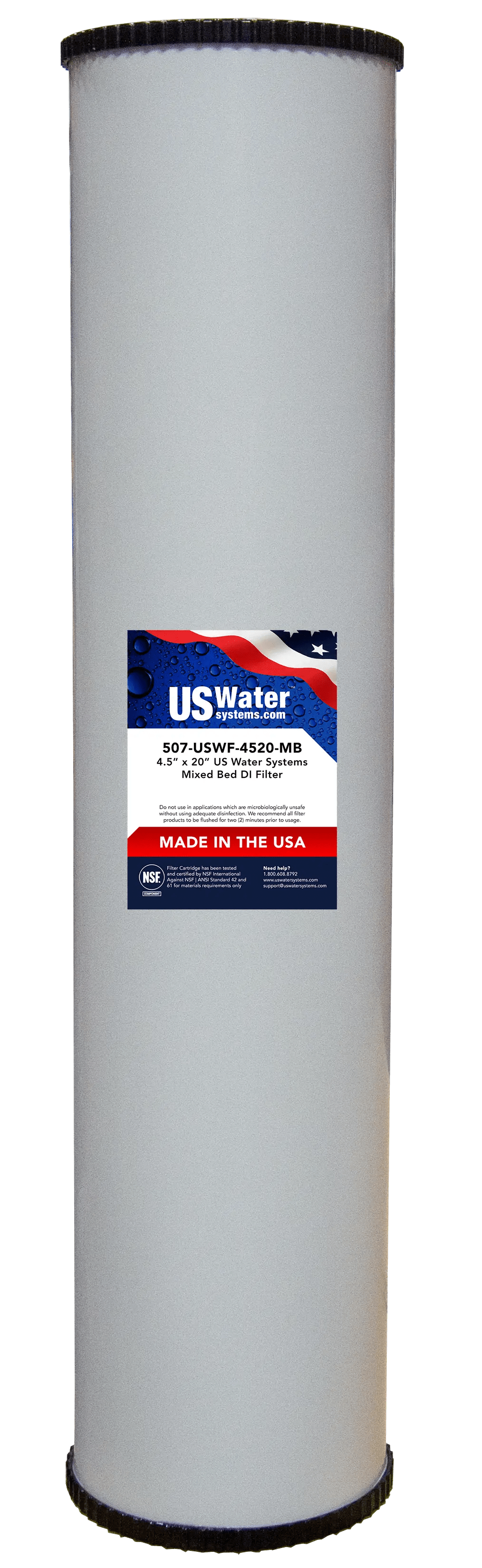 US Water DI Resin Cartridge 4.5" x 20" 1.5 GPM | USWF - 4520 - MB - US Water Systems