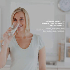 US Water Vase - Style Reverse Osmosis Faucet - Brushed Nickel - US Water Systems