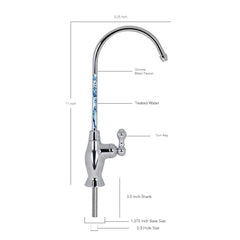 US Water Vase - Style Reverse Osmosis Faucet - Chrome - US Water Systems