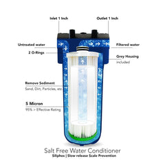20 GPM Limeblaster Salt - Free Tankless Water Heater Protector – 1" Pipe - US Water Systems