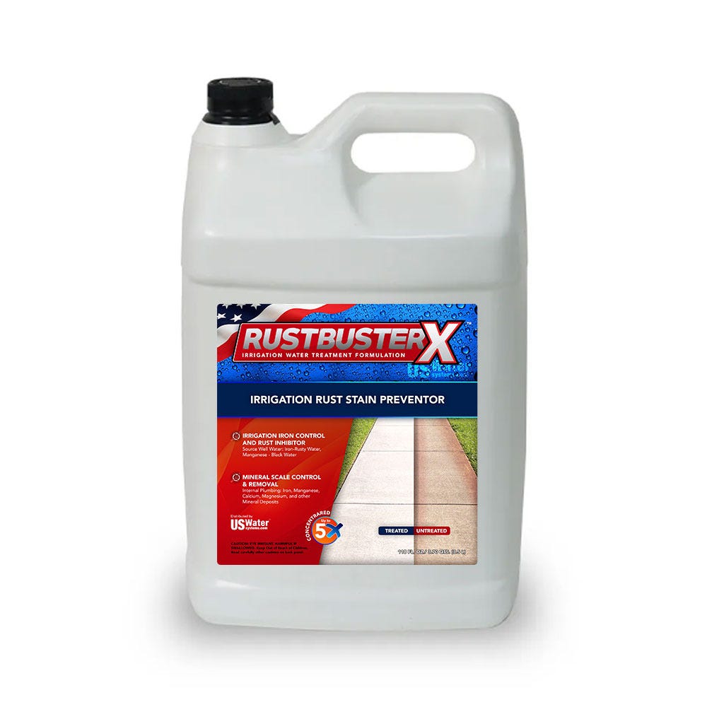 Rustbuster X - Concentrated Irrigation Water Treatment Formula - 1 Gallon  Bottle – US Water Systems