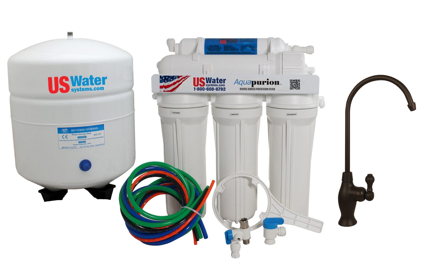 US Water Aquapurion 5 - Stage Reverse Osmosis System With Enhanced Chloramine Removal - US Water Systems