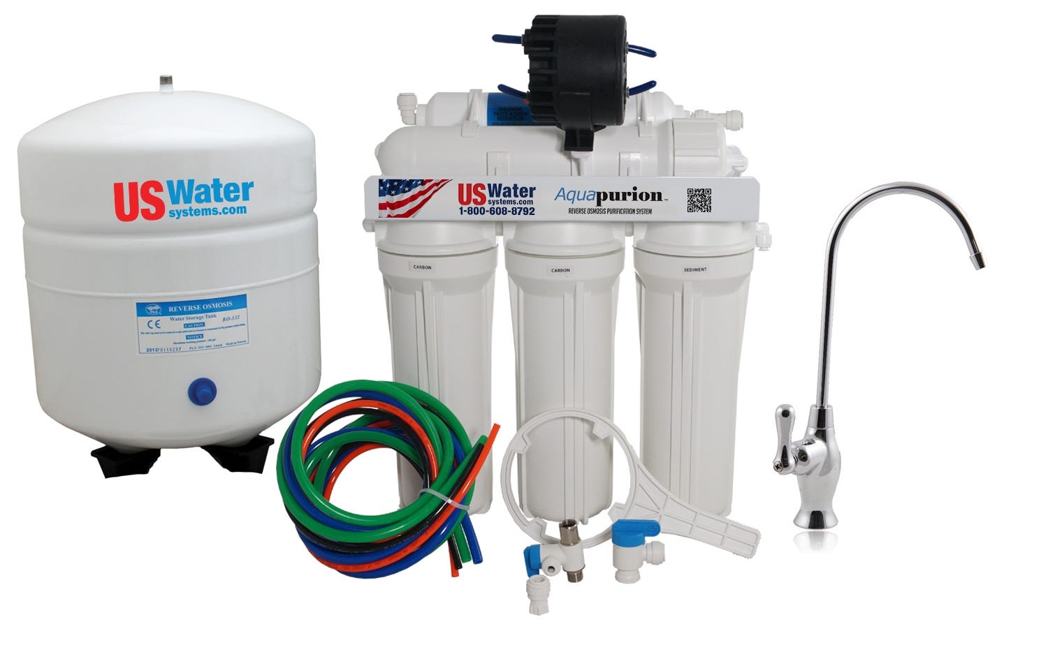US Water Aquapurion 5 - Stage Reverse Osmosis System With Enhanced Nitrate Removal - US Water Systems
