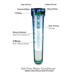 Limeblaster Salt - Free Tank - Type Water Heater Protector - 3/4" Pipe - US Water Systems