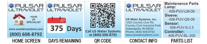 Pulsar Mini UV System 3 GPM - US Water Systems