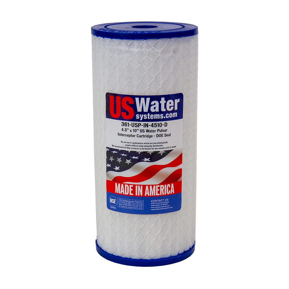 US Water Interceptor 4.5" x 10" DOE Filter Cartridge - US Water Systems