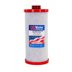 US Water 4.5 x 10 Chloramine Carbon Block Filter Double O - Ring Seal | USWCB - 4510 - CL - OR - US Water Systems