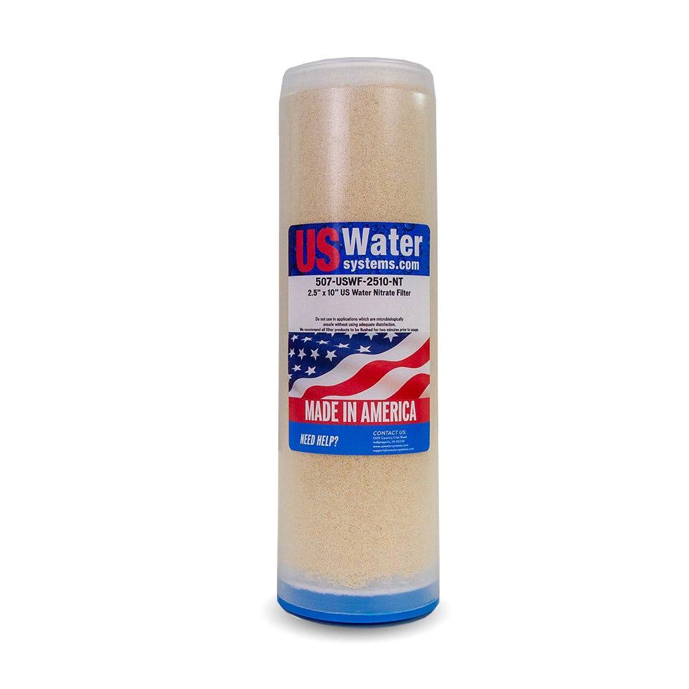 US Water Nitrate Removal Filter Cartridge 2.5" x 10" | USWF - 2510 - NT - US Water Systems