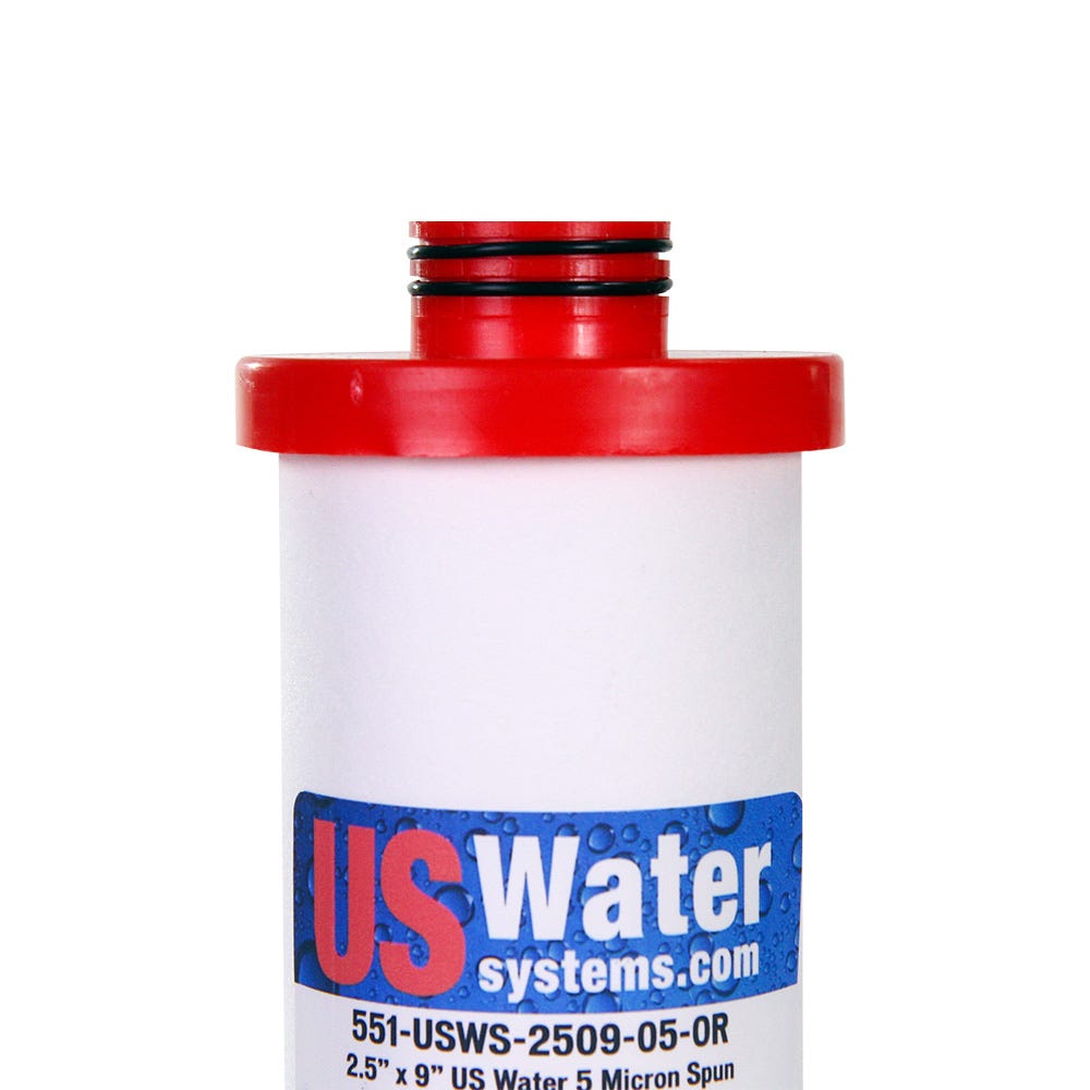 US Water Systems Sediment Depth Filter 2.5 x 9 5 Micron - Double O-Ring Seal