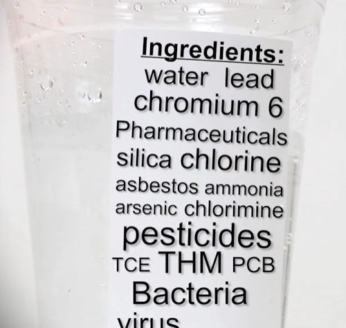 Does Your Tap Water Have a Nutrition Label on it?