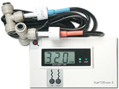 DM-2 HM Digital Commercial In-Line Dual TDS Monitor - 1/2" Tee Fittings