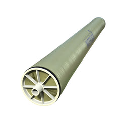 Cylindrical object with a visible central coil and outer casing, resembling a US Water Systems Waterlogix WX-4040 Reverse Osmosis Membrane - 2,400 GPD.