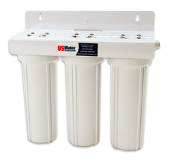 US Water Triple 2.5" x 10" Cartridge Filtration System