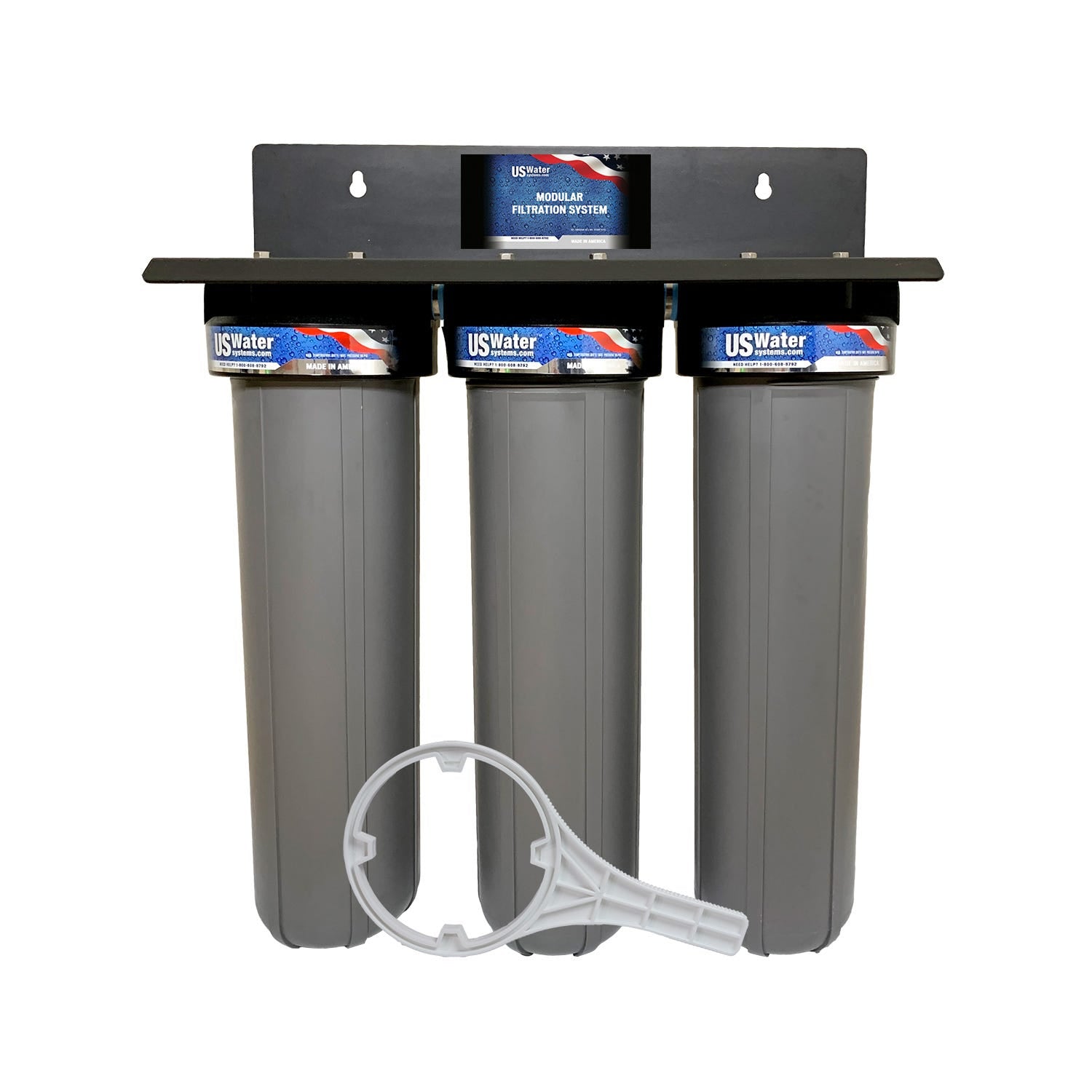 US Water 4.5 X 20 Triple High Flow Filter System