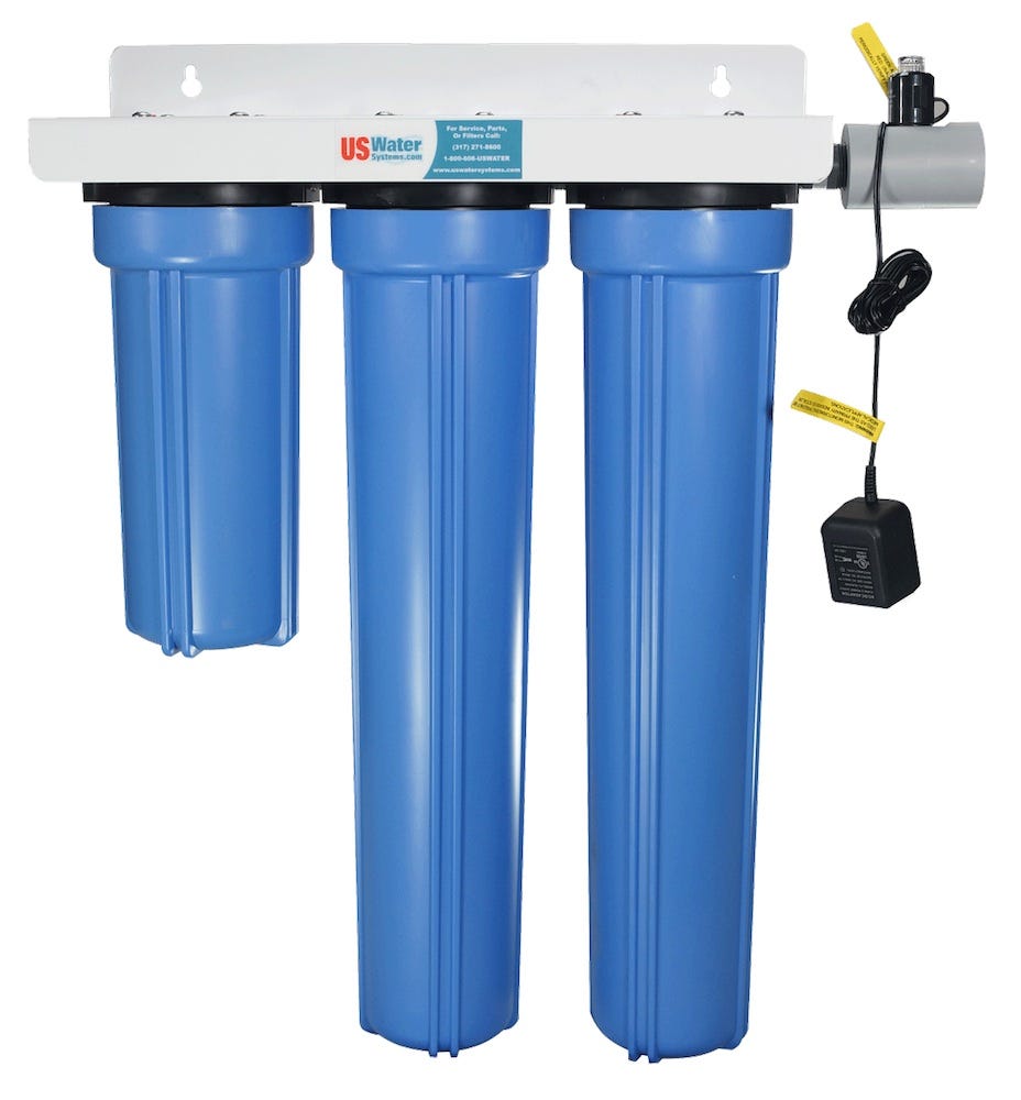US Water Systems 0.5 GPM Three Stage DI Filtration System