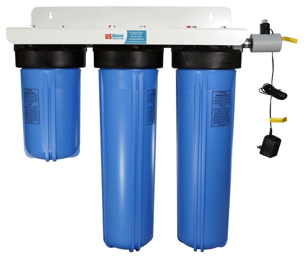 US Water Systems 1.4 GPM Three Stage DI Filtration System