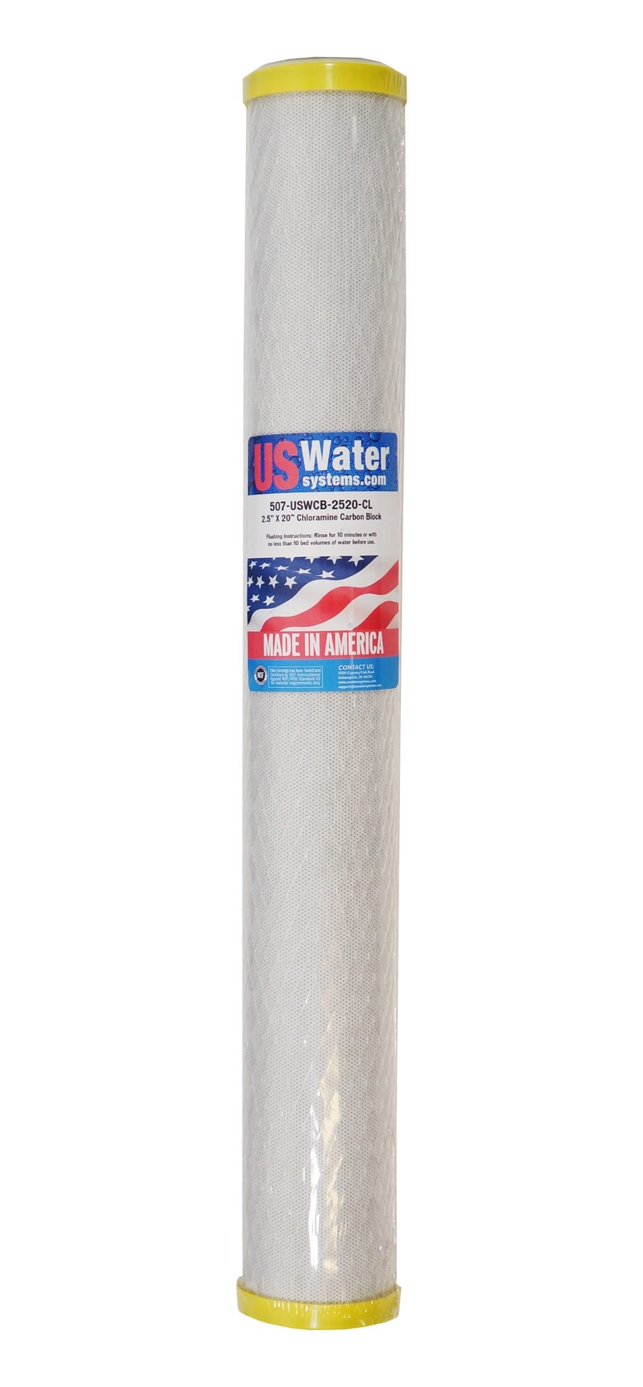 US Water Chloramine Carbon Block Filter | USWCB-2520-CL