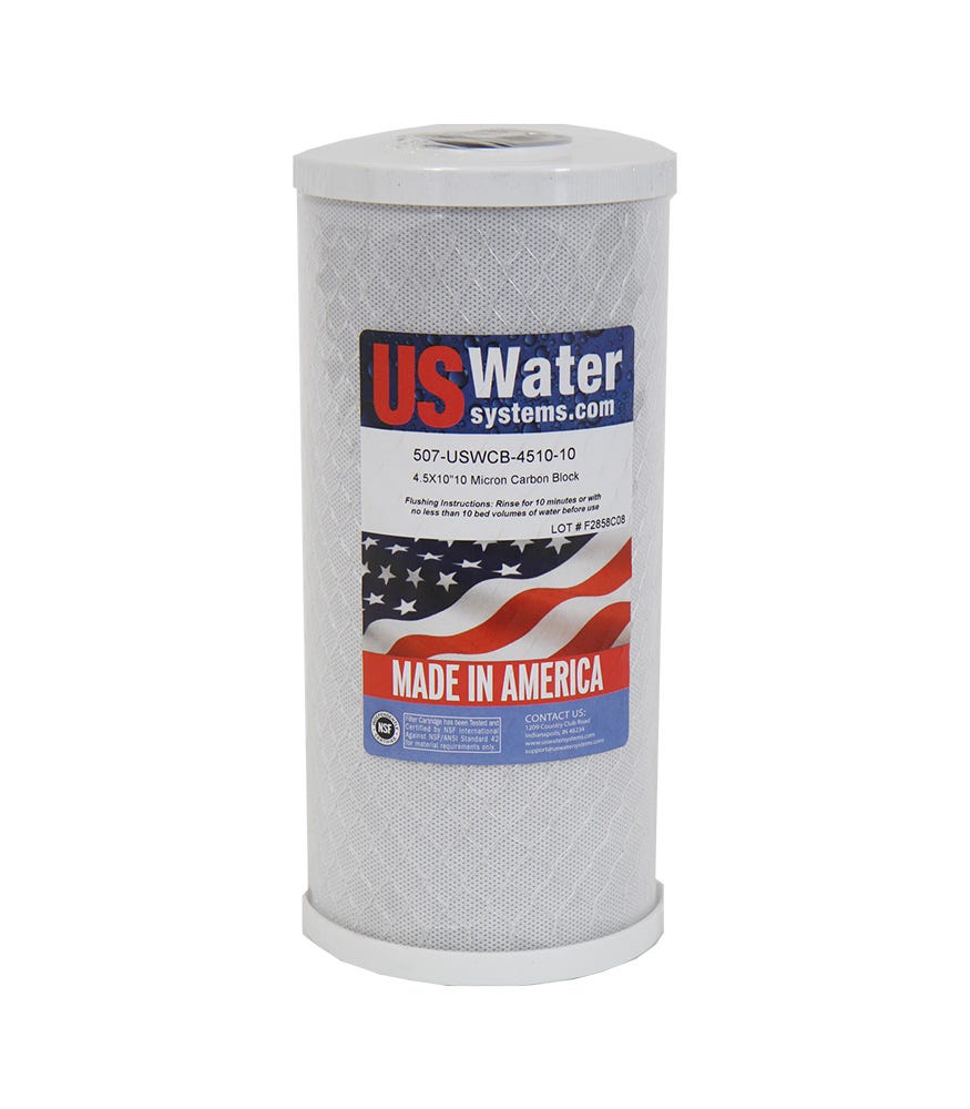 US Water 4.5 x 10 Carbon Block Filter | USWCB-4510-10