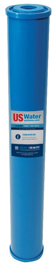 US Water DI Resin Cartridge  2.5" x 20" .6 GPM | USWF-2520-MB