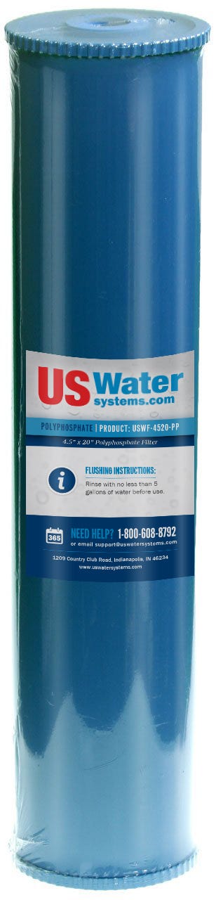 US Water Big Blue Polyphosphate Filter Cartridge 4.5" x 20" | USWF-4520-PP