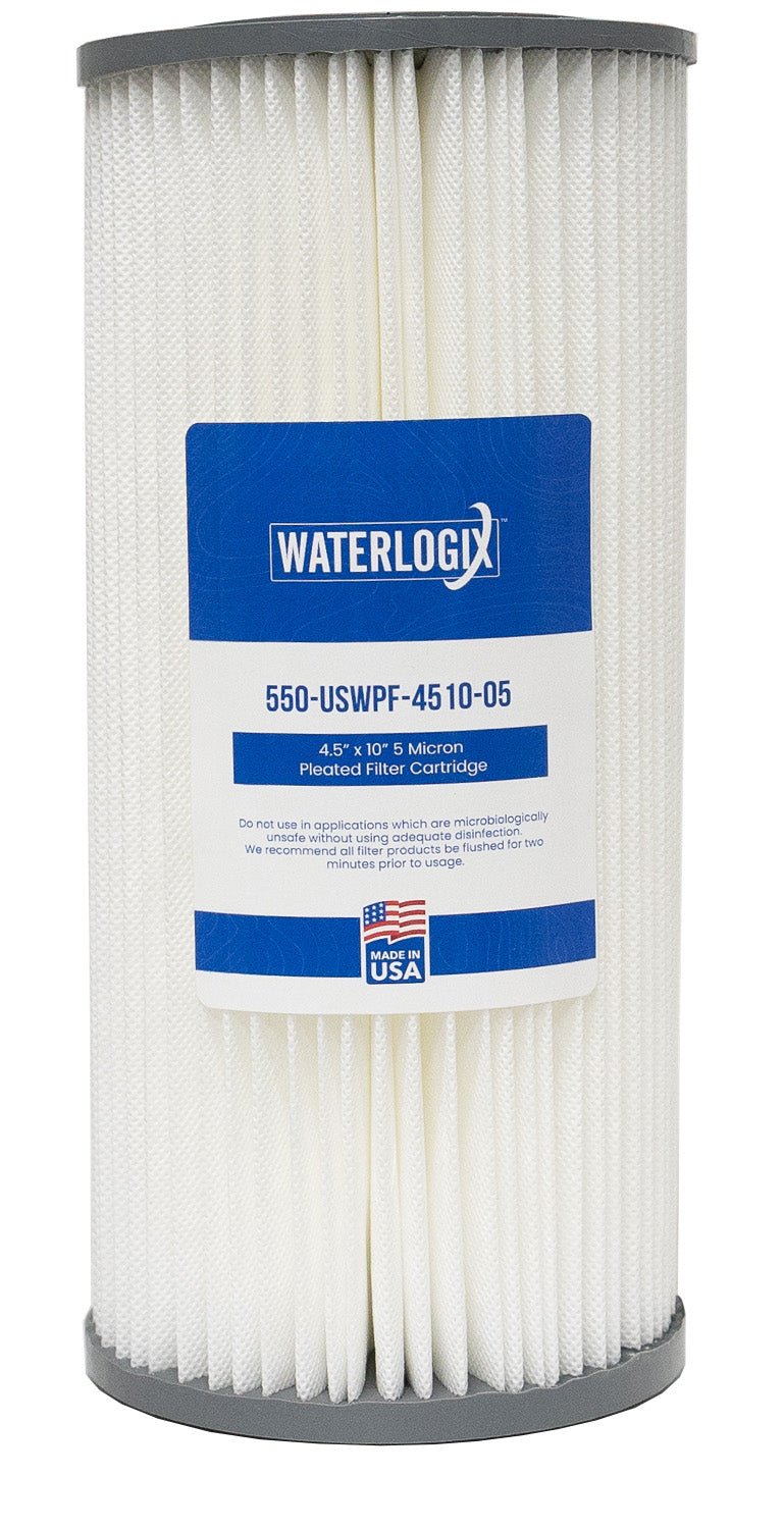 US Water 4.5" x 9.75" Pleated Filter Cartridge 5 Micron - US Water Systems